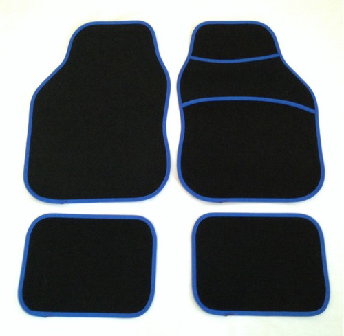 Black blue car - black, mats