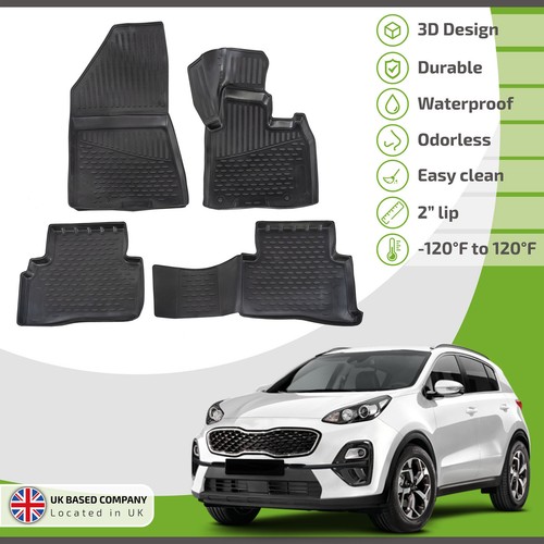 Car mats rubber - 3d,